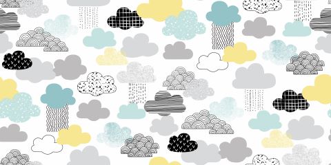 Cool Clouds (yellow)