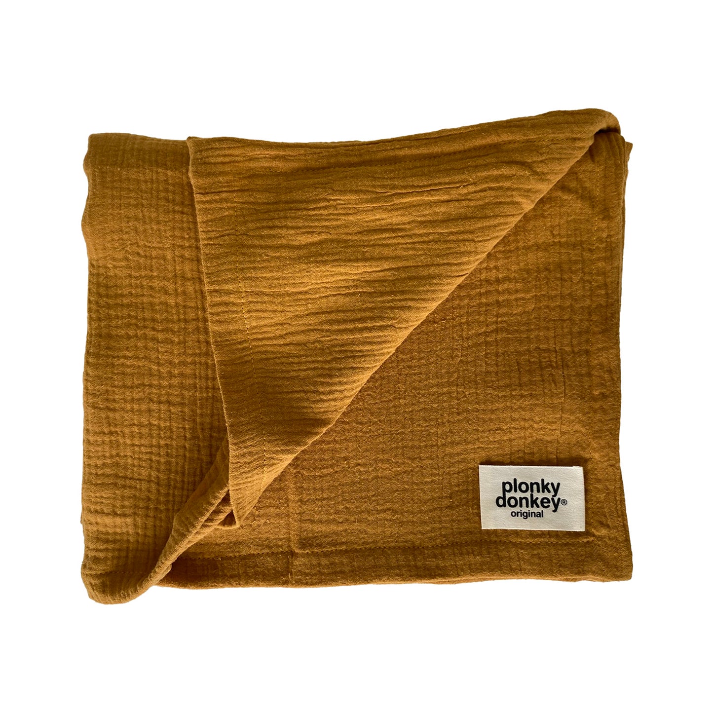 Muslin Swaddle Blanket Ochre