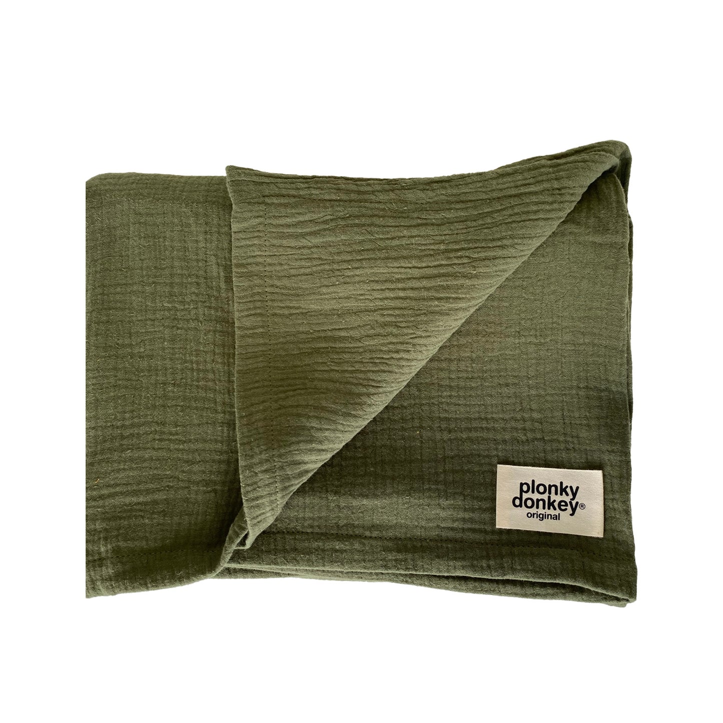 Muslin Swaddle Blanket Olive