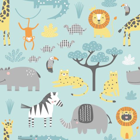 Safari Animal (teal)