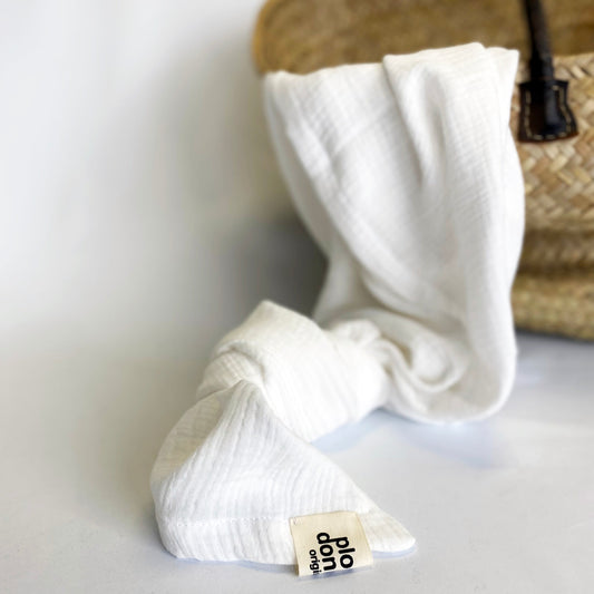 Muslin Swaddle Blanket White