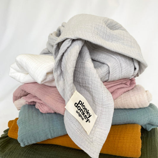 Muslin Swaddle Blanket Grey