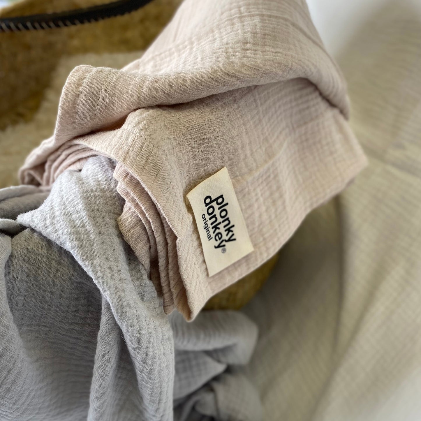 Muslin Swaddle Blanket Sand